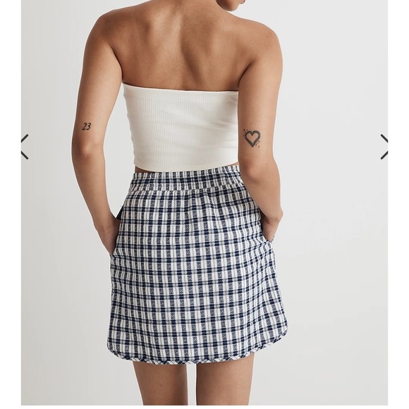 Madewell | NWT Curved Hem Mini Plaid Skirt - Picture 3 of 10